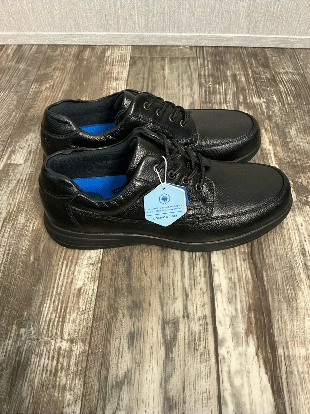 Nunn Bush Men's Black Leather Derby Shoes Size 10